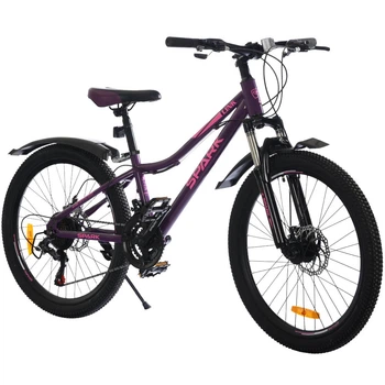 Велосипед SPARK LINK (колеса - 24", сталева рама - 12") Фіолетовий