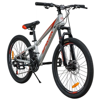 Велосипед SPARK RIDE (колеса - 24", сталева рама - 11") Cірий