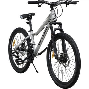 Велосипед SPARK SKADI (колеса - 24", сталева рама - 12") Cірий