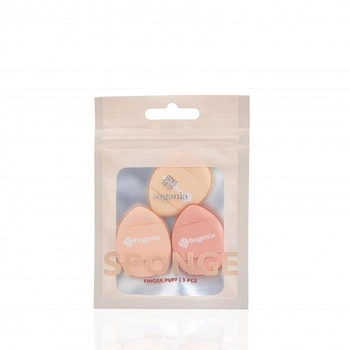 Набор пальчиковых спонжей для макияжа Bogenia Makeup Sponge 004 3 шт