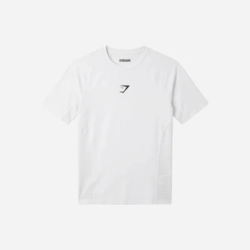Футболка хлопковая мужская Gymshark 195488 XS Белая (2200005156605)