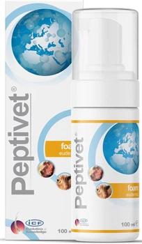 Pianka na podrazniona skore dla psa i kota Nextmune Peptivet Foam 100 ml (8009722008600)