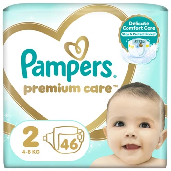 Подгузники Pampers Premium Care Размер 2 (4-8 кг) 46 шт (8001841104799)
