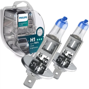 Лампы галогенные Philips H1 12V 55W +150% X-treme Vision (Auto-57252)