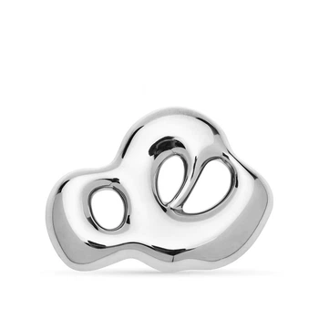Брошь BROCHE Модерн Облако из стали серебристая BRBF115500