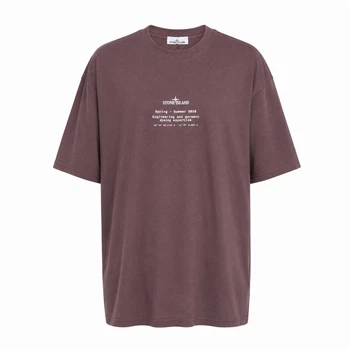 Мужская футболка в стиле Stone Island Compass Organic T-Shirt фиолетовая, размер M (SI12007.1M)