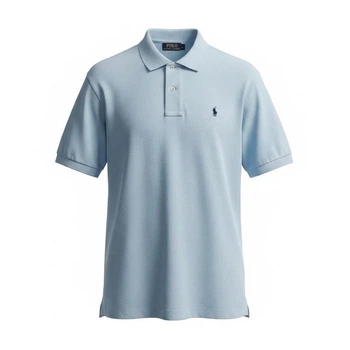 Чоловіча футболка поло Ralph Lauren Classic Fit Mesh Polo Shirt блакитна, розмір M (RL13002.11M)