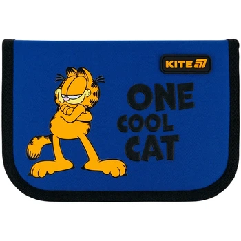 Пенал без наполнения Kite Garfield GF26-621, 1 отделение, 1 отворот