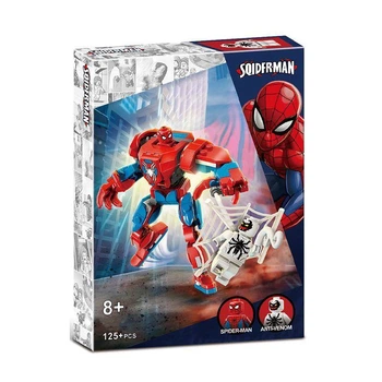 Конструктор Super Heroes "Человек-паук (Spider-Man) против Анти-Венома (Anti-Venom) 125+ Деталей Спайдер Мэн