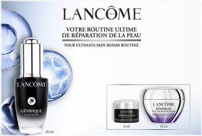Zestaw do pielęgnacji twarzy Lancome Genifique Ultimate Serum do twarzy 20 ml + krem pod oczy 5 ml + krem do twarzy 15 ml (3614274771350)