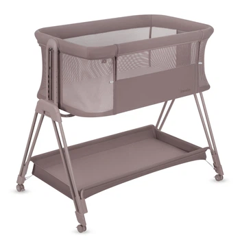 Ліжечко приставне Lionelo LUNA BEIGE TAUPE