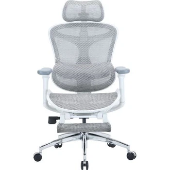 Офисное кресло Sihoo Крісло офісне з підставкою для ніг Sihoo doro c300l Mesh White with foo (doro-c300l-a3-102-jt)