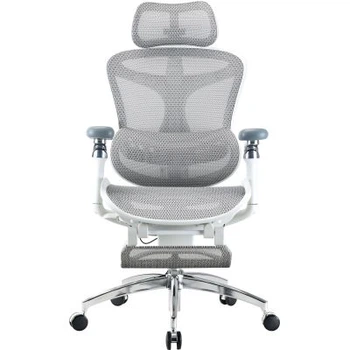 Офисное кресло Sihoo Крісло офісне з підставкою для ніг Sihoo doro c300 Pro Mesh White with (doro-c300-pro-m102-jt)