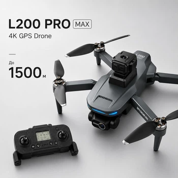 Квадрокоптер LYZRC L200 PRO MAX GPS 4K FPV дрон з 2-осьовим підвісом, EIS стабілізацією, безщітковими моторами, Follow Me, Optical Flow, 5G Wi-Fi, до 1,5 км, сумка в комплекті