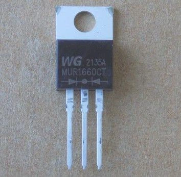 Диод MUR1660CT оригинал , общий катод ( Замена для MUR1640CT , MOSPEC F12C40C , MOSPEC F12C60C) TO220-3pin