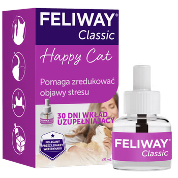 Wklad uzupelniajacy do dyfuzora Feliway Classic feromony lagodzenie stresu u kota 48 ml (3411112255146)