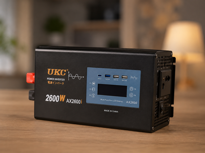 Перетворювач напруги UKC AX2600i 2600W інвертор чиста синусоїда 12V 220V