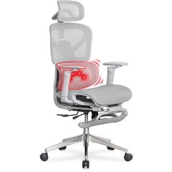 Крісло з масажним ефектом Mealux M6 Air Massage Grey (арт. HF-M6 M/G)