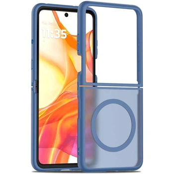 Защитный чехол Deexe Skin Touch (FF) для Motorola Razr 60 Ultra / Razr 70 Ultra - Blue