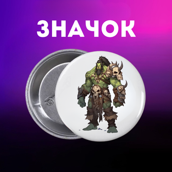 Значек World of Warcraft ворлд оф варкрафт Мир военного ремесла на булавке на рюкзак 44 мм 1 шт zn_1_405
