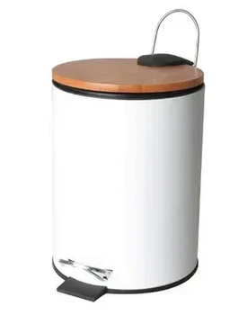 Кошик для сміття YOKA VINI WHITE BAMBOO 3л. для ванної кімнати *