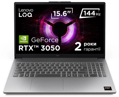 Ноутбук Lenovo LOQ 15ARP10E / 15.6" / AMD Ryzen 5 150 / 16 ГБ / 1 ТБ SSD / RTX 3050