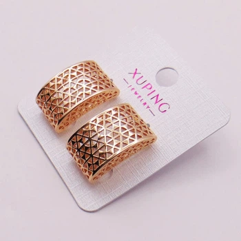 Серьги медзолото Xuping 23х13 мм xp82