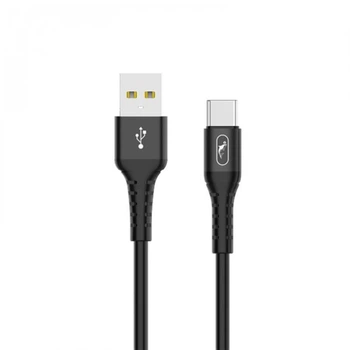 Кабель SkyDolphin S05T TPE Frost Line USB - USB Type-C (M/M), 1 м, Чорний (SDUSB-000551)