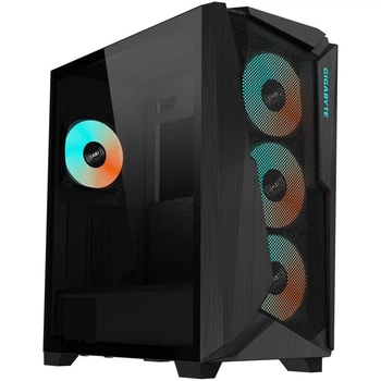Корпус Gigabyte C301 Glass V2 Чорний без БЖ (C301G V2) 4 вентилятори чорний