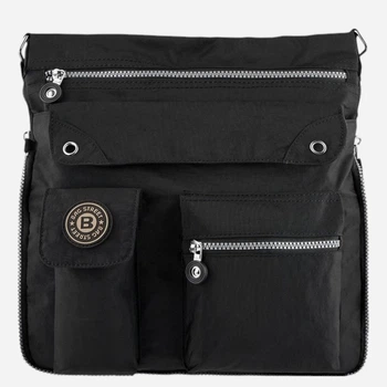 Сумка кросс-боди через плечо женская тканевая средняя Bag Street SP-05-BL Черная (5905567204289)