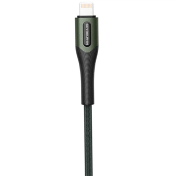 Кабель SkyDolphin S01L USB - Lightning (M/M), 1 м, Темно-зелений (USB-000580)