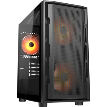 Корпус для ПК Cougar Uniface Mini RGB Mini-Tower без БЖ MicroATX/Mini-ITX ARGB Black