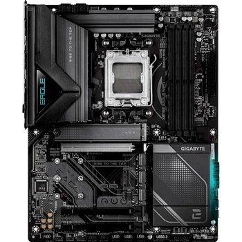 Материнская плата GIGABYTE X870E EAGLE WIFI7 ATX sAM5 AMD X870E 4xDDR5 4xM.2 4xSATA HDMI 2xUSB4 5 GbE Black