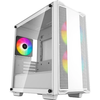 Корпус для ПК DeepCool CC360 ARGB Mini-Tower без БЖ MicroATX/Mini-ITX White (R-CC360-WHAPM3-G-1)