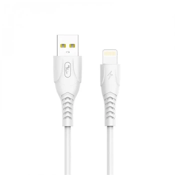 Кабель SkyDolphin S08L USB - Lightning (M/M), 1 м, Білий (USB-000560)