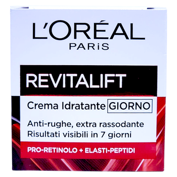 Крем для обличчя денний зволожуючий проти зморшок 40+ L'OREAL revit. idr. lift. cr anti rughe giorno 50 мл.