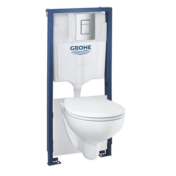 Комплект Grohe Bau Ceramic, сантехническая система с подвесным унитазом (39586000)