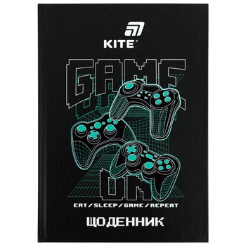 Щоденник шкільний Kite Game on K26-262-5, тверда обкладинка