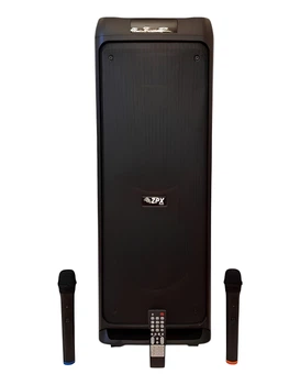 Акустическая система ZPX 400Вт 2×8" динамики Bluetooth колонка с микрофонами для вечеринок и караоке