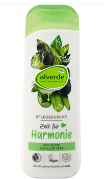 Гель для душу Alverde Harmonie з органічними оливками та органічним алое вера, 250 мл