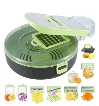 Овочерізка слайсер Vegetable Cutter 9 в 1 ручна для нарізки овочів та фруктів
