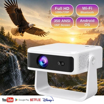 Проектор XON SmartView X-Edge Full HD 1280х720Р, 4K, Wi-Fi, Android, 12000Lm (XVTE1910AW 5552) Белый
