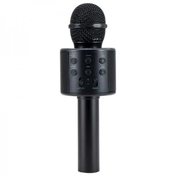 Беспроводной микрофон караоке bluetooth Q858 Karaoke Black