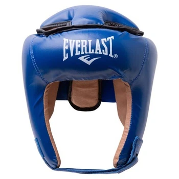 Шлем боксерский открытый с усиленной защитой макушки Everlast размер M синий EVF450-BM