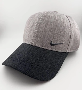 Кепка Бейсболка NIKE Літня з Натурального Льону, Сіра (Чоловіча / Жіноча) розмір L/XL (59-60 см)