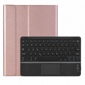 Чохол з клавіатурою BlinkCat SM-T510 рожевий з чорною клавіатурою Bluetooth тачпад QWERTY