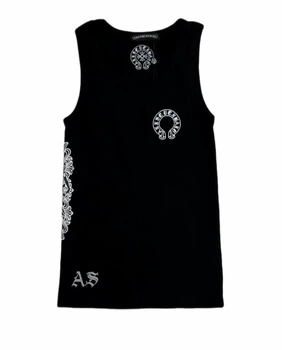 Жіноча майка в рубчик CHROME HEARTS Anagram top Розмір M Чорний