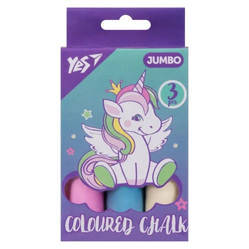 Крейда кольорова YES JUMBO Glamour 400495 3 кольори