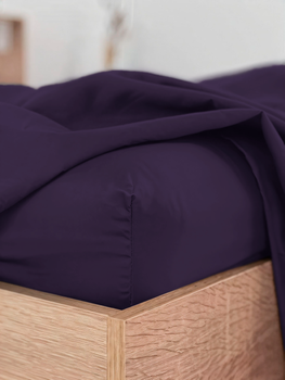 Простынь на резинке Good-Dream сатин Dark Purple 140х190 см (GDSDPF140190)