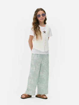 Штани Primark м'ятний в візерунки CITXF089 158